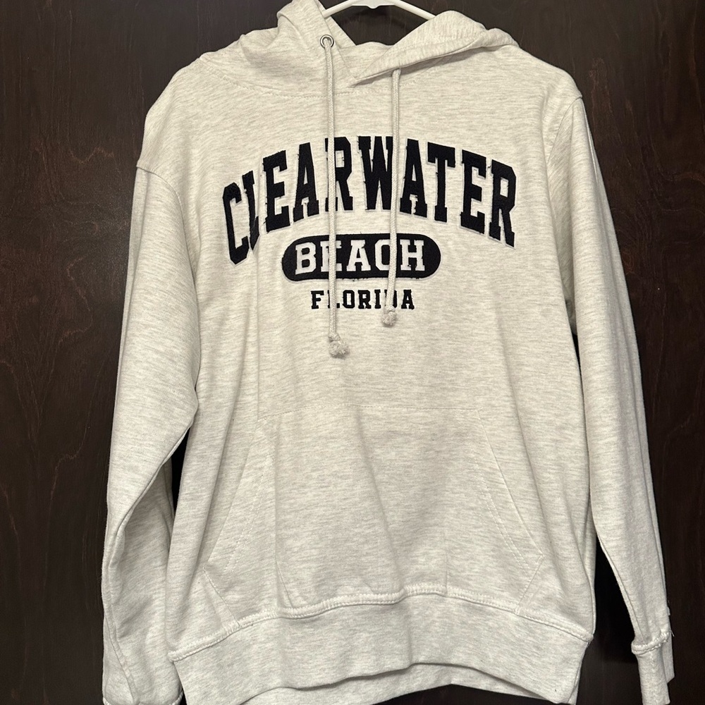 Gray Clearwater Beach Hoodie